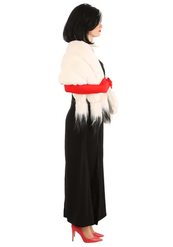 Vista 6 de Disfraz de Estola Cruella De Vil para Mujer de 101 Dálmatas de Disney Multicolor