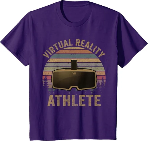 Vista 3 de Virtual Reality Athlete for VR Gamers Camiseta Asphalt Grey