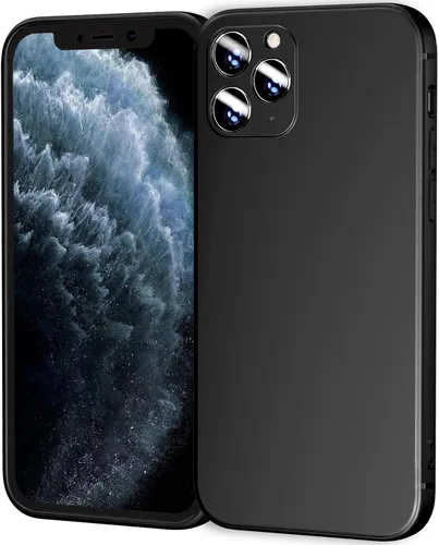Vista 53 de TENOC Funda para teléfono compatible con iPhone 11, color negro, antihuellas, antigolpes, mate, para 6.1 pulgadas