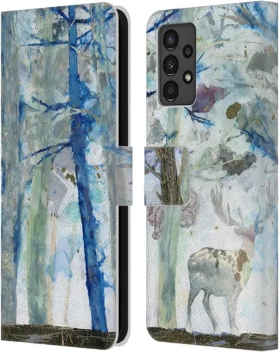 Vista 9 de Head Case Designs Officially Licensed Wyanne Half Light Nature 2 Leather Wallet Case Compatible with Samsung Galaxy A13 (2022)