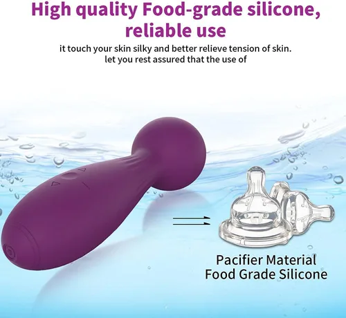 Vista 3 de Varita vibradora, varita de juguete sexual para adultos, vibrador de clítoris, vibradores sexuales, estimulación del clítoris, varita vibradora