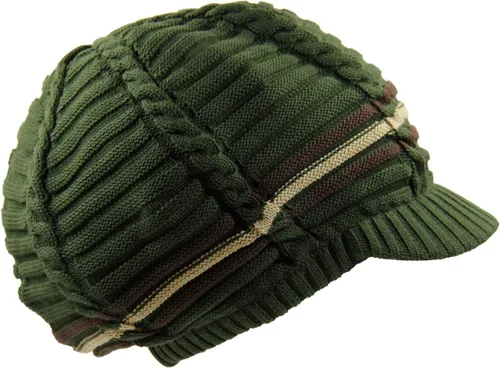 Vista 17 de RW Gorro de punto acanalado clásico Rasta 100% algodón