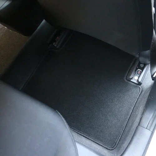 Vista 6 de IKON MOTORSPORTS Tapete de suelo compatible con Honda Civic 2016-2021, tapetes de piso de ajuste de fábrica, alfombra delantera y trasera