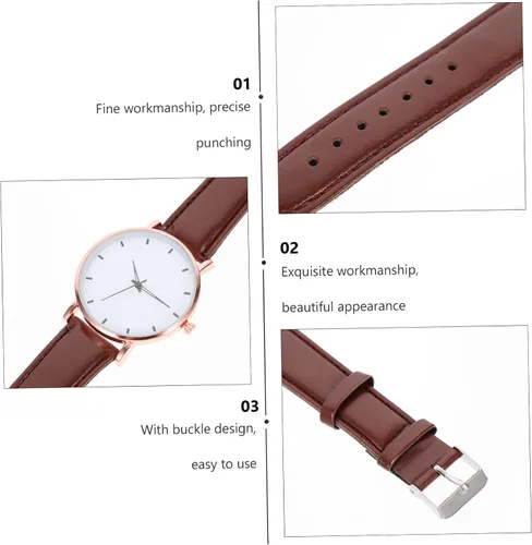 Vista 3 de SHOWERORO Relojes de cuarzo para hombre, regalos de negocios para hombres, reloj casual para hombre de negocios, regalos para hombres de ocio, reloj