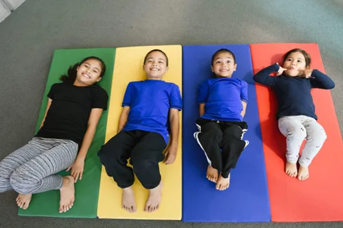 Vista 3 de Factory Direct Partners SoftScape 4ft x 6ft Runway Tumbling Mat - Soft, Sturdy Foam, 3-Fold Exercise Mat