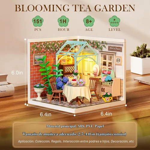 Vista 4 de Rolife Super Creator - Casa en miniatura de plástico DIY para adultos, kit de modelo de mini bloques para adolescentes de 8 a 12 años