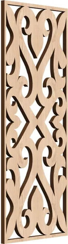 Vista 159 de Keene Paneles de pared decorativos de madera con calado, 9 3/8 pulgadas de ancho x 24 3/8 pulgadas de alto x 1/4 de alto, abedul Birch