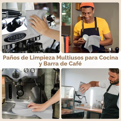 Vista 4 de AIDEA Paño de limpieza de vidrio de microfibra, 12 unidades, paño de limpieza mágico gris 11 × 11 pulgadas