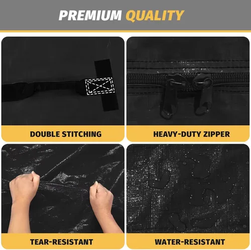 Vista 25 de Bolsas de colchón para mudanza y almacenamiento, protector de colchón impermeable, funda de colchón Cal King con 8 asas resistentes y cremallera Gris