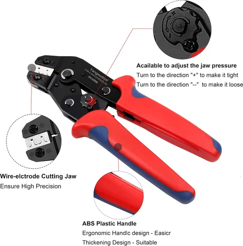Vista 3 de Yangoutool Engarzadora JST: AWG28-20 (0.08-0.5mm²), compatible con XH 2.54, 3.96, PH2.0, PX, SM, SH, Molex, conectores Dupont Modelo SN02BM