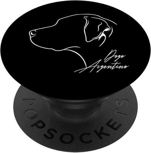 Vista 6 de Funny proud Dogo Argentino profile dog mom dog PopSockets MagSafe PopGrip for iPhone