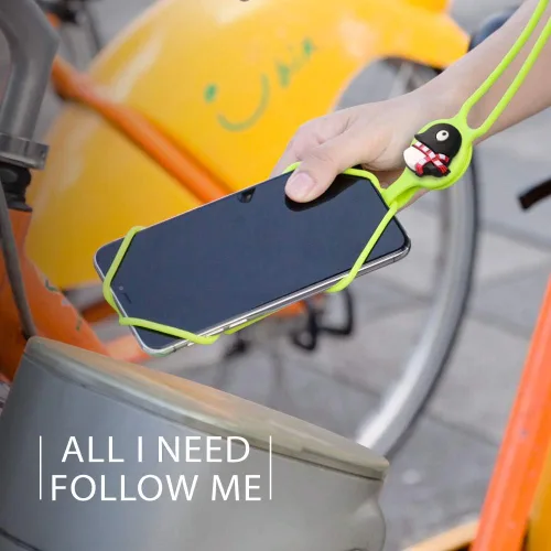 Vista 7 de Bone Lanyard Phone Tie 2, Universal Phone Holder for 4"-6.7" Smartphones Cordón con tarjeta - Maru Penguin