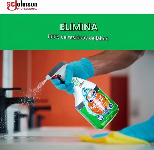 Vista 6 de SC Johnson Professional Scrubbing Bubbles - Limpiador desinfectante para baño, 32 onzas/caja cantidad 8