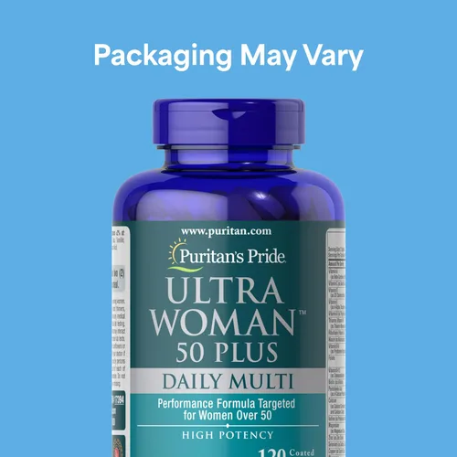 Vista 2 de Puritan's Pride Ultra Woman 50 Plus - Multivitamínico diario de liberación de tiempo de alto rendimiento con zinc, suplemento dietético para un