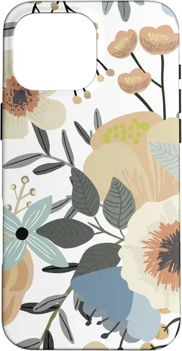Vista 19 de iPhone 16 Boho Wildflower Garden Earth Tone Botanical Floral Pattern Case