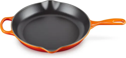 Vista 36 de Le Creuset Sartén de Hierro Fundido Esmaltado Signature con Mango de Hierro, 6.33", Cerise