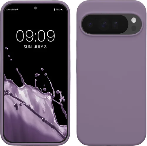 Vista 40 de kwmobile Funda Compatible con Google Pixel 6 Pro - Funda de teléfono de silicona TPU con acabado suave - Azul Arrecife