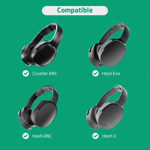 Vista 5 de GEEKRIA Cable de audio con micrófono compatible con Skullcandy Hesh Evo Hesh 3 Crusher Evo, cable estéreo de repuesto auxiliar de 0.138 in