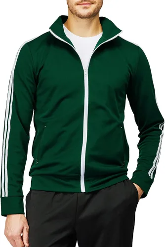 Vista 4 de H2H Chaqueta ligera con cremallera y manga larga para hombre