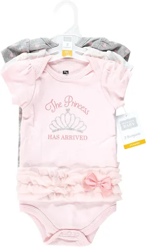 Vista 328 de Hudson Baby baby-girls Cotton Bodysuits 3-pack