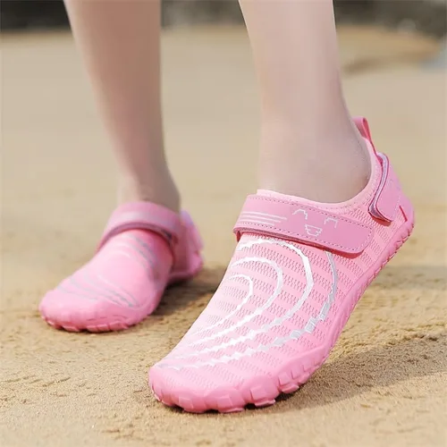 Vista 9 de Zapatos acuáticos transpirables de secado rápido para mujer y hombre, calcetines acuáticos suaves para senderismo, natación, playa, surf, yoga