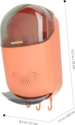 Vista 4 de SHOWERORO Soporte para palillos colgantes, montaje en pared, almacenamiento de palillos multifunción, organizador de utensilios de cocina, caja