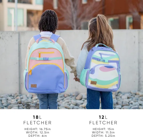 Vista 3 de Simple Modern Mochila infantil para niños y niñas Mochila para niños y niñas Colección Fletcher, Disney Minnie Mouse Me en gris, Niños Medium
