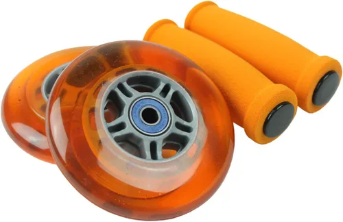 Vista 11 de TGM Skateboards Ruedas de repuesto para scooter, rodamientos ABEC 7, empuñaduras de manillar Azul/Azul