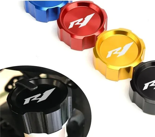 Vista 2 de KAnduo M for Kawasaki Z750 Z1000 Z800 Rear Brake Fluid Reservoir Cap Fits for MT07 MT09 MT03 R1 R6 Y (Color : MT Black)