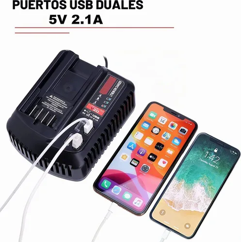 Vista 7 de Cargador de batería de 20 V de repuesto para Craftsman V20, iones de litio, 20 voltios, batería CMCB104 CMCB202 CMCB201 CMCB209 CMCB205 CMCB100