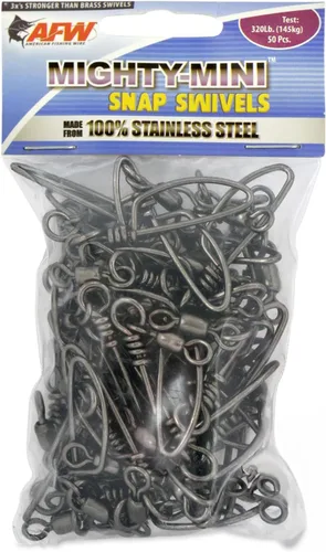 Vista 20 de American Fishing Wire Mighty Mini grúa giratoria, línea de pesca esencial, equipo de pesca compacto, giro de agua salada, giro de acero inoxidable