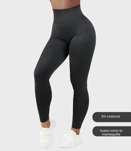 Vista 5 de Scrunch Butt Lifting Leggings for Women Compression Workout Gym Yoga Pants Negro