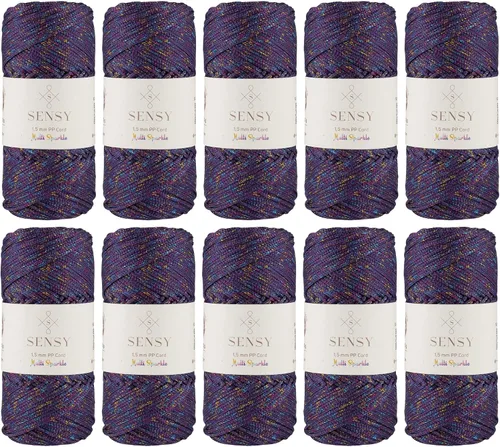 Vista 62 de Sensy Premium Cuerda de Poliéster 1.5mm (0.059 pulgadas) 164 Yardas Cuerda de Polipropileno 100% Cuerda de Macramé 1.5mm Cuerda para Bolsa