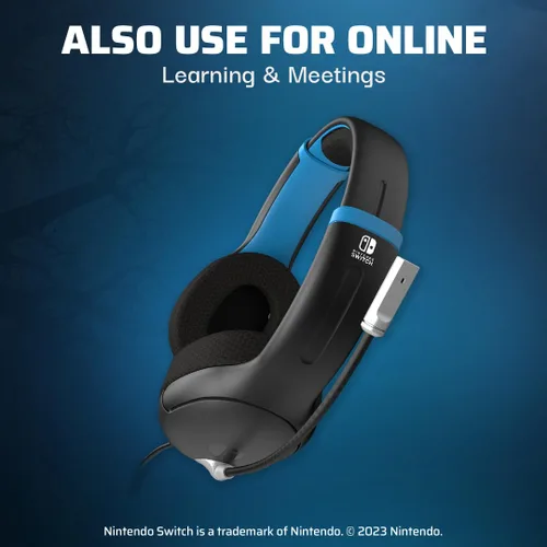 Vista 6 de PDP AIRLITE - Auriculares estéreo para juegos con micrófono para Nintendo Switch/Lite/OLED, micrófono con cancelación de ruido con cable, ligero