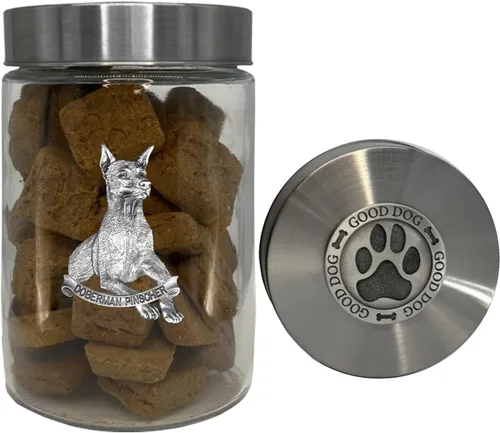Vista 19 de Heritage Pewter Basset Hound Good Dog Treat Jar – Tarro de golosinas de 34 onzas con tapa hermética a rosca Regalo para propietarios de Basset