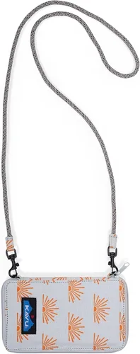 Vista 14 de KAVU Go Time Cartera Cruzada Plegable Bi-Fold con Correa de Cuerda Teñido anudado de playa