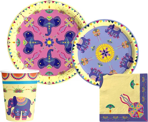 Vista 9 de Bachelorette "Same Prick Forever" Vajilla Pack: Juego de platos de papel, servilletas y tazas desechables para 20