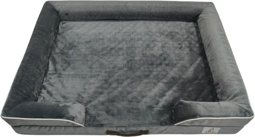 Vista 2 de Cama ortopédica XL para perros extragrandes, impermeable, cama grande de espuma viscoelástica con funda lavable, camas para mascotas para razas