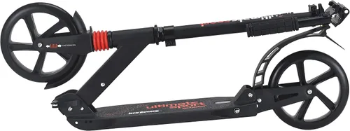 Vista 2 de New Bounce Patinete de ruedas grandes para niños de 8 años en adelante con manubrio ajustable, el mejor scooter deportivo es perfecto para niños más