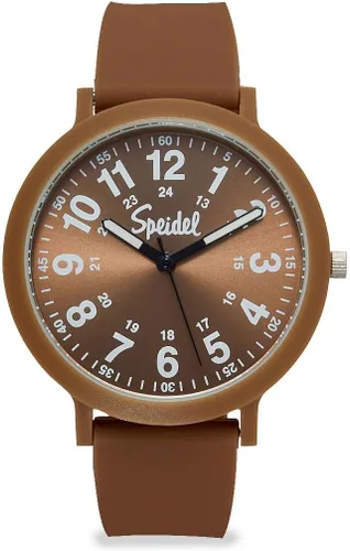 Vista 9 de Reloj Speidel Eco Color Pop de plástico reciclable con correa de silicona reciclable de 18mm Negro