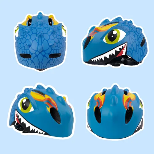 Vista 4 de Toddler Helmet Kids Bike Helmet for 2 3 4 5 6 7 8 Years Old Girls with 3D Dinosaur Design Protective Gear Set and Safety Certified, Toddler Bike