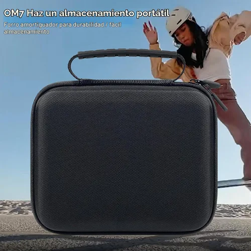 Vista 5 de Funda para Osmo Mobile 7/7P, bolsa de almacenamiento portátil EVA Lycra, funda de transporte, para DJI OM7/DJI OM7P Gimbal Stabilizer Estuche