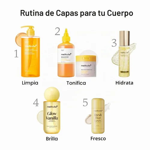 Vista 7 de medicube Bruma de fragancia Glow Vanilla para cabello y cuerpo, 3.38 onzas