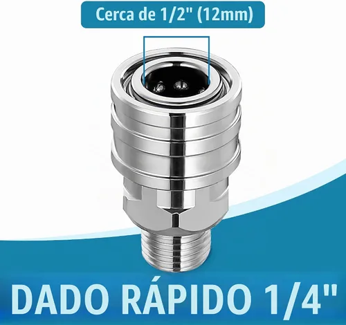 Vista 4 de JOEJET Accesorios para lavadora a presión, enchufe QC de 1/4" a adaptador