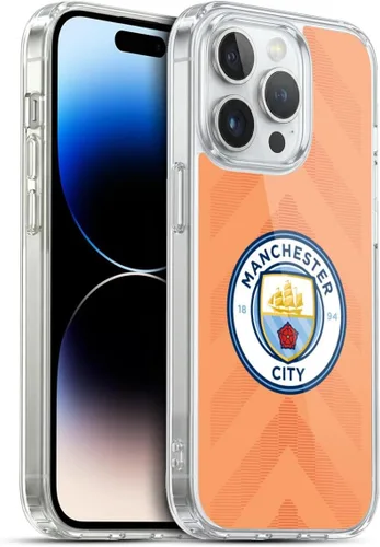 Vista 71 de Head Case Designs Funda de gel con licencia oficial del Manchester City Man City FC Away 2022/23 [protección de grado militar] compatible con Apple