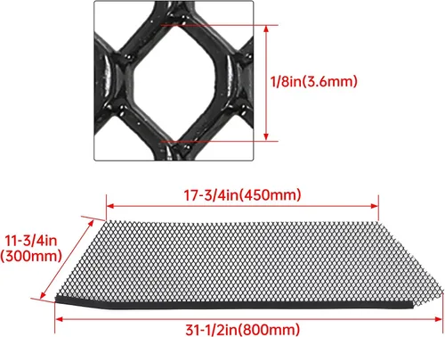 Vista 3 de HECASA Juego de malla de rejilla compatible con Chevy Chevrolet Corvette C8 2020-2024 malla frontal de panal de abeja protector interior rejilla