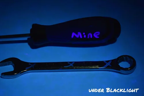 Vista 3 de Opticz Marcador UV industrial de tinta azul invisible reactiva de luz negra
