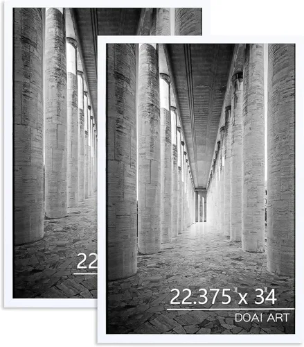 Vista 46 de DOAI ART Marco de fotos de 5x7 pulgadas, marco negro de 5x7 pulgadas para exhibición horizontal o vertical con montaje en pared y sobremesa Marco