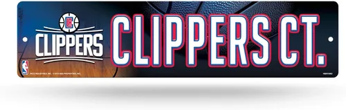 Vista 9 de Rico Industries Señal de calle de plástico de la NBA de 4 x 16 pulgadas