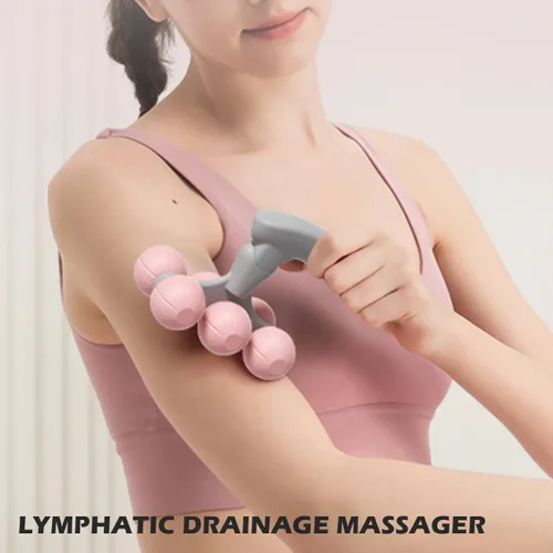 Vista 3 de Masajeador de drenaje linfático, promueve la circulación linfática y mejora el metabolismo, herramientas de masaje corporal para aliviar la rigidez